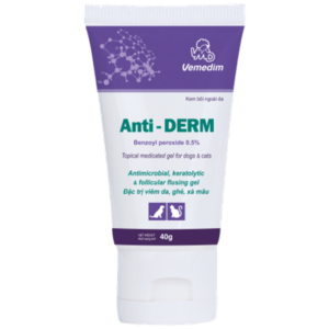 VMD Anti DERM 40gr - Đặc trị viêm da, ghẻ, xà mâu cho chó, mèo - Lọ