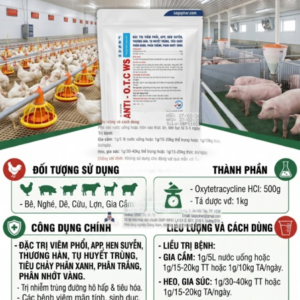 Alternative view of SAGOPHAR ANTI OTC - Oxytetra 50%- 1kg - (N) - Gói 10in1