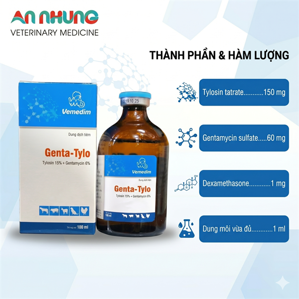 VMD GENTA TYLO 100ml - Lọ
