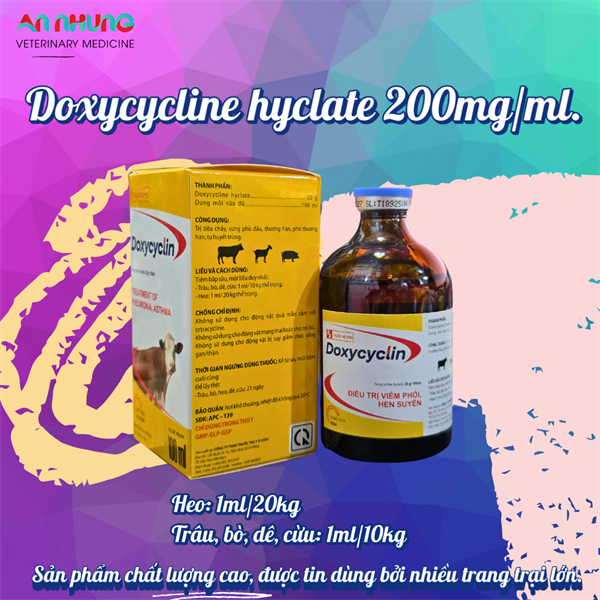 Á CHÂU DOXYCYLIN 20% 100ml - CHAI/100ML - Ảnh 3