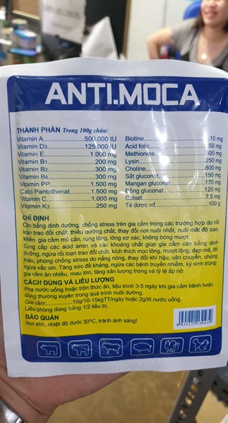 VIAVET Anti Moca 100gr - Cắn mổ, mọc lông - Hộp 10 gói - Ảnh 3