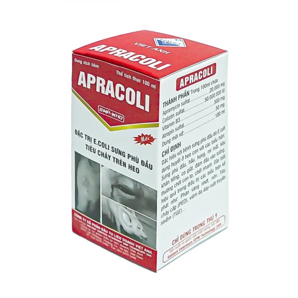 VIAVET APRACOLI - ĐẶC TRỊ E.COLI SƯNG PHÙ ĐẦU, TIÊU CHẢY - Lọ 100ml - Ảnh 4