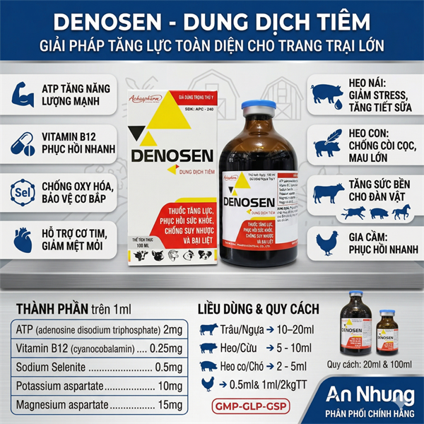 Á CHÂU DENOSEN - ATP - Chai 100ml - Ảnh 4