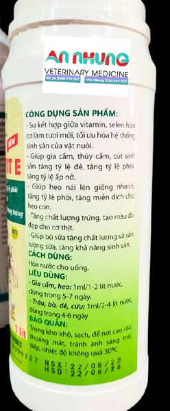 GOOVET SELEN VIT E 1 lít - chai - Ảnh 4