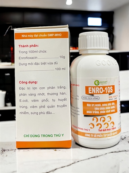 GOOVET ENRO 10S (Heo) 100ml Oral - Lọ 100ml - Ảnh 4
