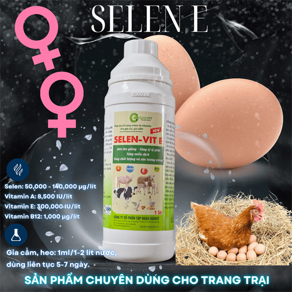 GOOVET SELEN VIT E 1 lít - chai - Ảnh 2