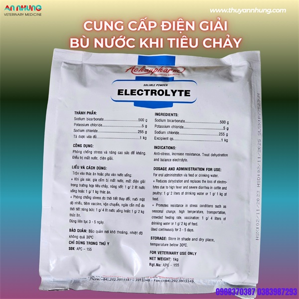Á CHÂU ELECTROLYTES - Gói 1Kg - Ảnh 2