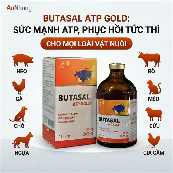 AGRI BUTASAL - ATP GOLD 100ml ( Đỏ Cam) - Lọ
