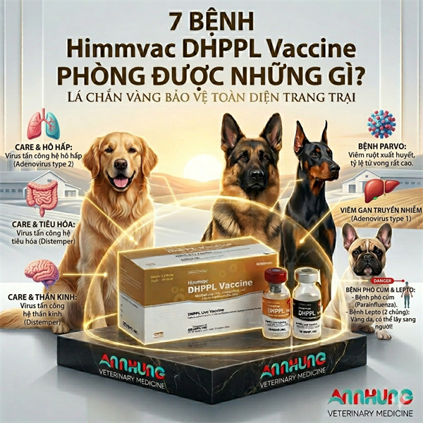 Vaccine PT - HIMVAC - 7 bệnh Chó - Cặp - Ảnh 4
