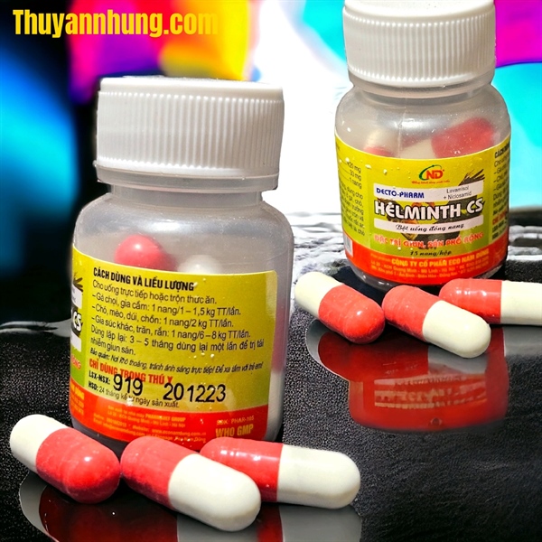 ND Helminth CS - Tẩy giun gà đá, gà chọi - Hũ 15 Viên - Ảnh 5