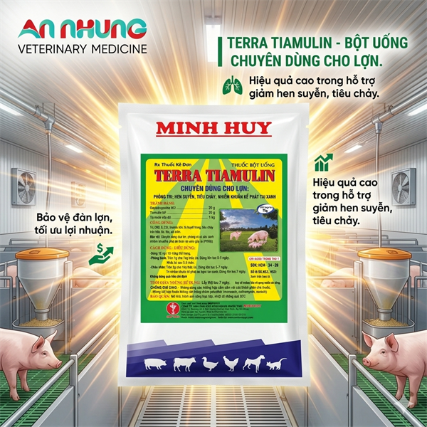 MINH HUY TERRA TIAMULIN ( Hen Suyễn LỢN) 1 Kg xá - gói 1kg