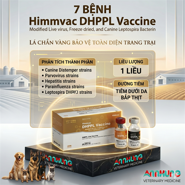 Vaccine PT - HIMVAC - 7 bệnh Chó - Cặp - Ảnh 3