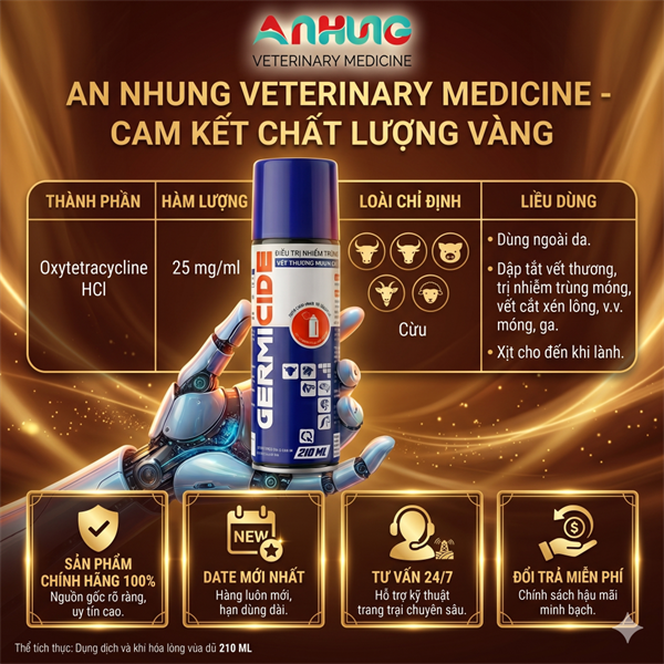 Á CHÂU GERMICIDE 210ml - Lọ - Ảnh 5