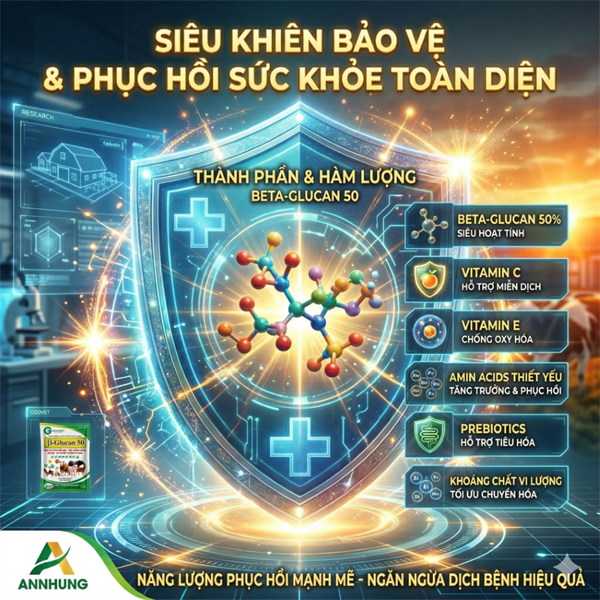 GOOVET B GLUCAN 50% 1KG - Gói 5in1 - Ảnh 4