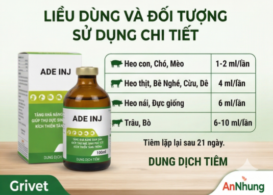 AGRI ADE INJ 100ML - Chai 100 ml - Ảnh 5