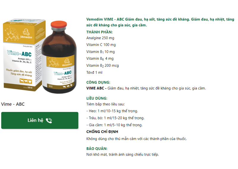 Vmd Abc 10ml - Lọ 10ml - Ảnh 2
