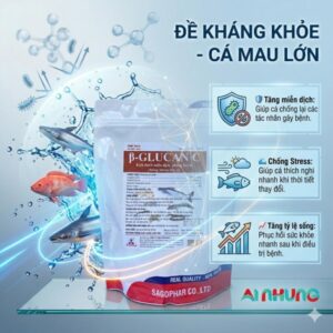 (THỦY SẢN) SAGOPHAR GLUCAN C + B12 - Gói 1 Kg Xá