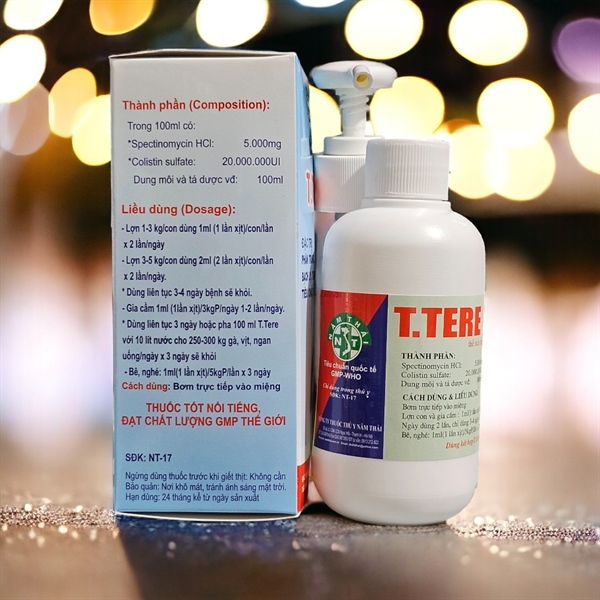 NThái T Tere 100ml Oral - Spectomycin Colistin - chai - Ảnh 4