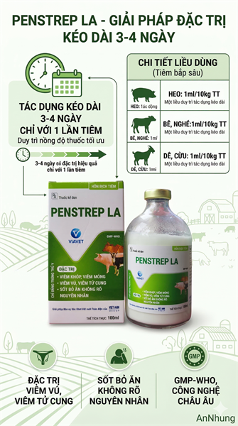 VIAVET - PEN STREP LA - 100ml (XANH) - Chai 100ml - Ảnh 4