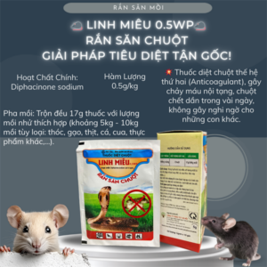 Alternative view of LINH MIÊU - RẮN SĂN CHUỘT 5gr - Hộp 10 gói