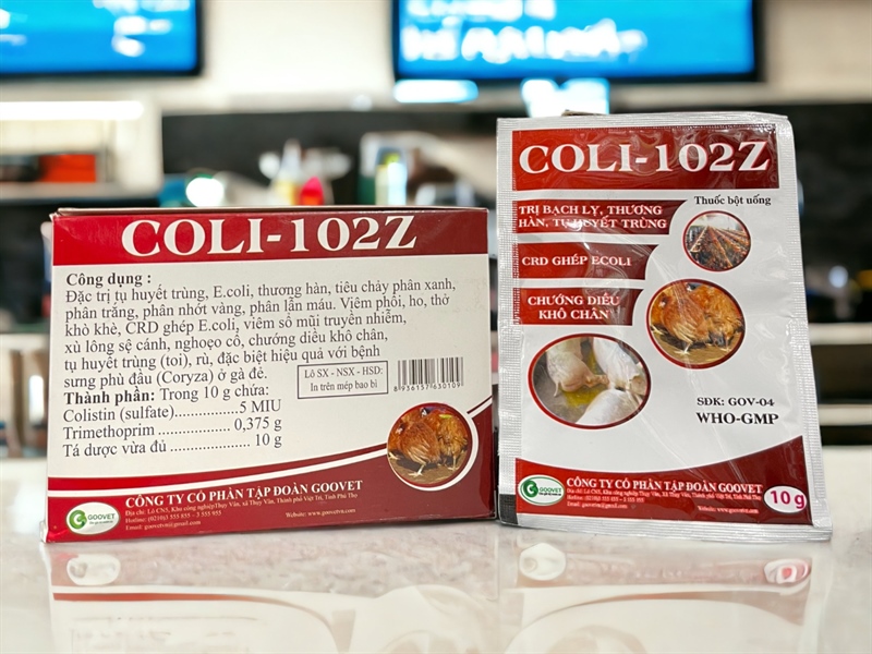 Goovet Coli 102Z (gói nhỏ) 10gr - hộp 50 gói - Ảnh 4