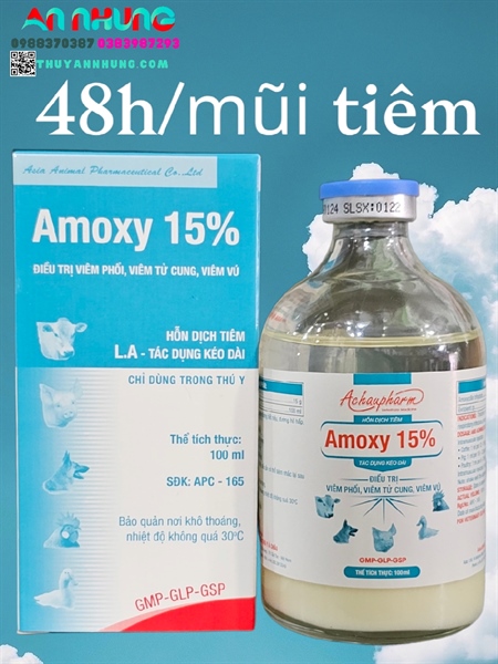 Á CHÂU AMOXY 15% LA - Lọ 100ml - Ảnh 3