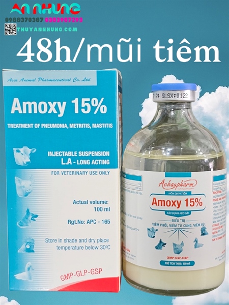 Á CHÂU AMOXY 15% LA - Lọ 100ml - Ảnh 4
