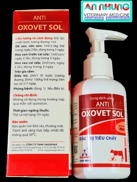 Sagophar Anti Oxovet Sol (đỏ) 100ml - Chai - Ảnh 3