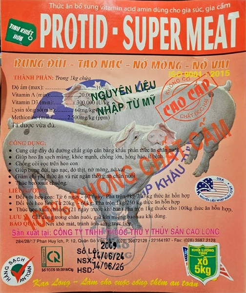 CAO LONG PROTID SUPER MIX 1kg - Gói 1Kg - Ảnh 3