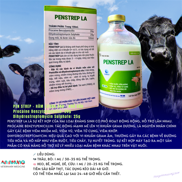VIAVET - PEN STREP LA - 100ml (XANH) - Chai 100ml - Ảnh 2
