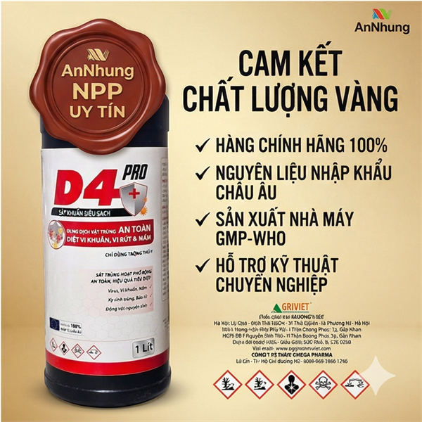 AGRI D4 PRO 1 Lít - can 1 lít - Ảnh 5
