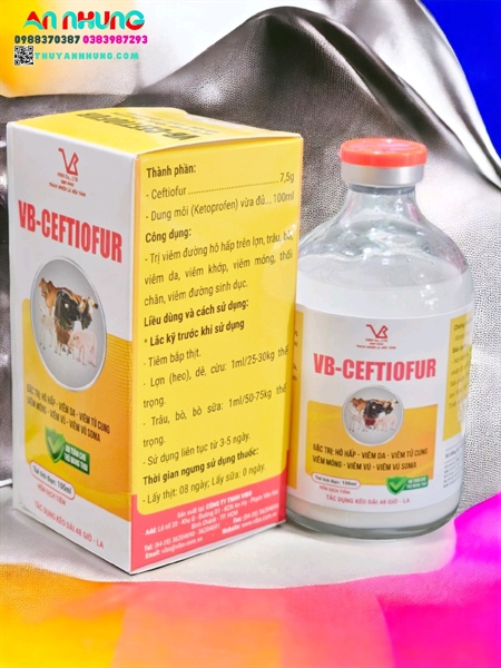 VB CEFTIOFUR 7.5% - chai 100ml - Ảnh 2