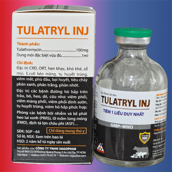 SAGOPHAR TULATRYL INJ - BLACK - 20ml (N) - Chai - Ảnh 2