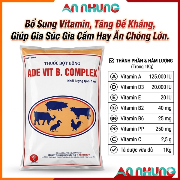 Minh Huy ADE VIT Bcomplex 500g - Gói 500gr - Ảnh 5
