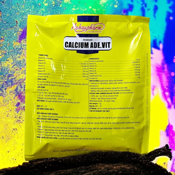 Á CHÂU CALCIUM ADE VIT - Gói 1Kg - Ảnh 2