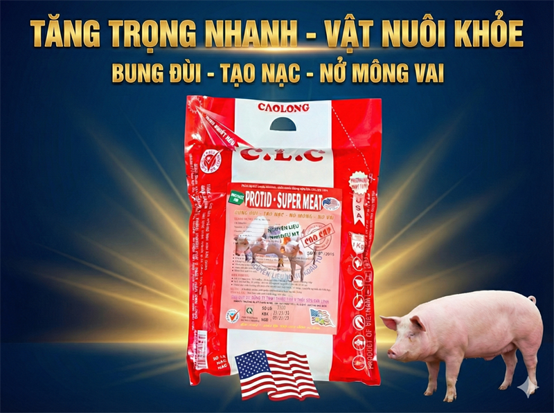 CAO LONG PROTID SUPER MIX 1kg - Gói 1Kg