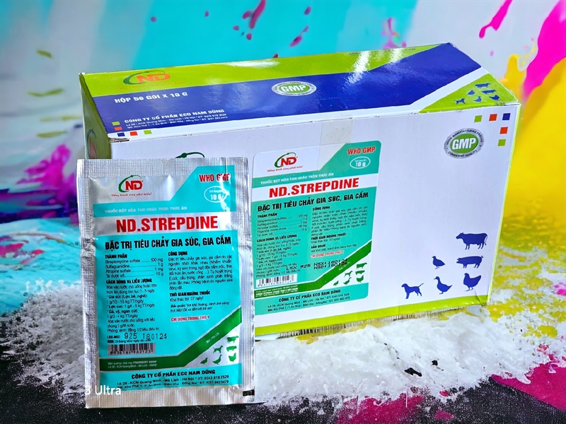 ND Strepdine 10gr - Đặc trị tiêu chảy - Gói