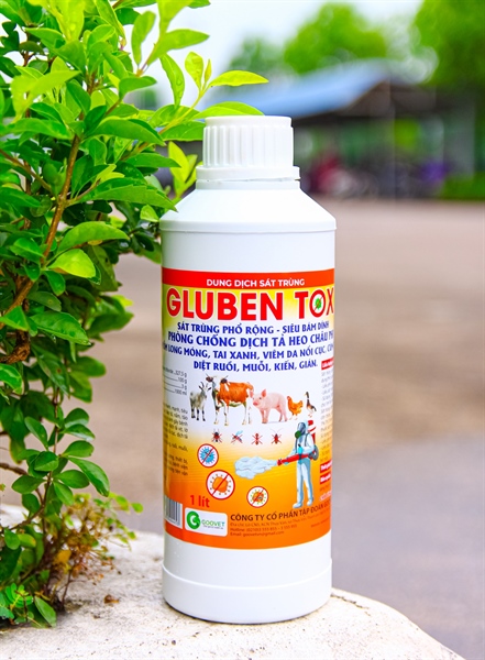 GOOVET GLUBEN TOX 1 lít - Sát trùng kết hợp diệt côn trùng - Chai - Ảnh 2