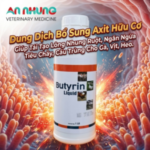 AGRI BUTYRIN PLUS 1 Lít - Tái Tạo Lông Nhung Ruột, Ngăn Ngừa Tiêu Chảy - Chai 1 Lít