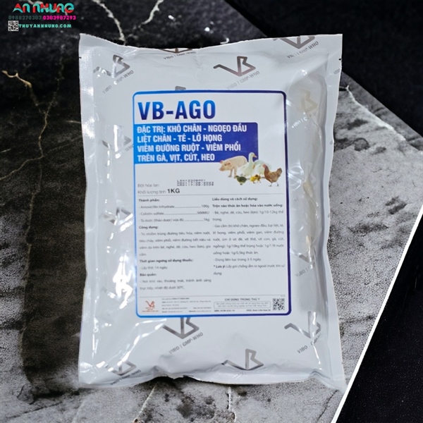 VB AGO - AMOX 10% COLIS - Gói 1kg xá