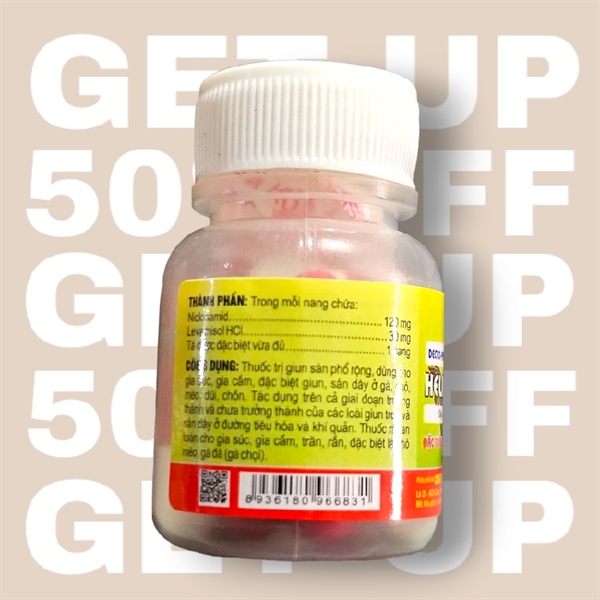 ND Helminth CS - Tẩy giun gà đá, gà chọi - Hũ 15 Viên - Ảnh 3