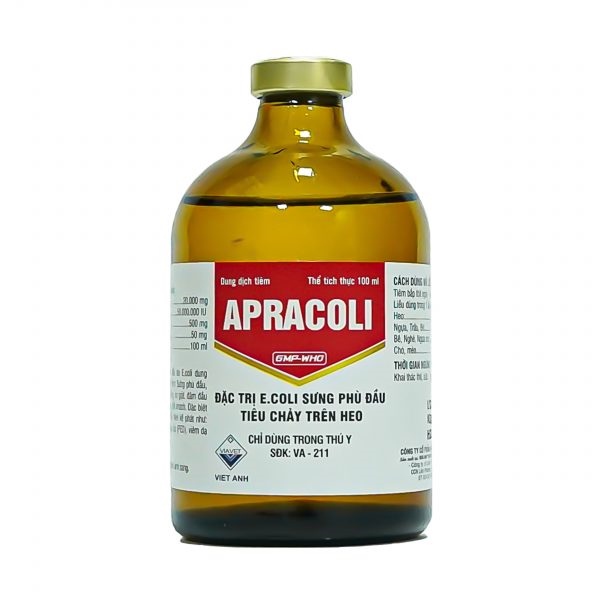 VIAVET APRACOLI - ĐẶC TRỊ E.COLI SƯNG PHÙ ĐẦU, TIÊU CHẢY - Lọ 100ml - Ảnh 3