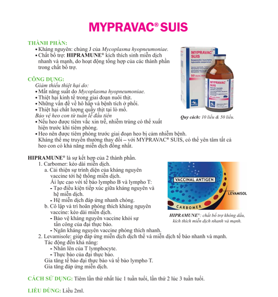 Vaccine Hipra Mypravac Suis - Lọ 10 liều - Ảnh 4