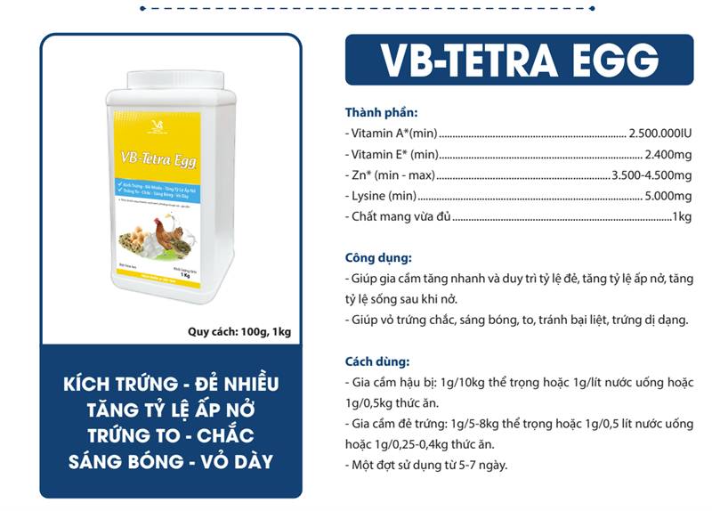VB TETRA EGG - Kích trứng - Lon 1kg - Ảnh 3
