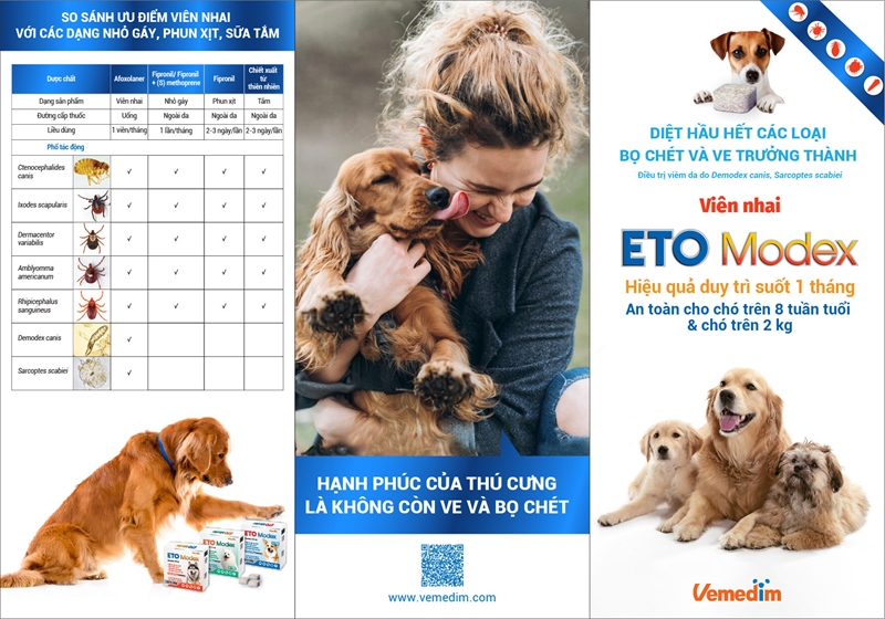 Vemedim ETO Modex - 11,3mg từ 2-4 kg - 1 viên - Ảnh 3