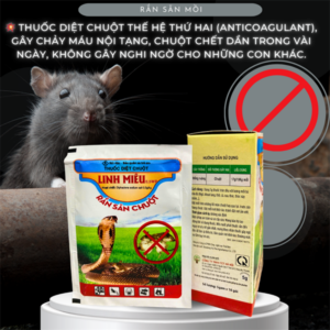 LINH MIÊU - RẮN SĂN CHUỘT 5gr - Hộp 10 gói