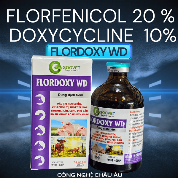 GOOVET FLOR DOXY WD ( Flo 20% + Doxy 10%) - Chai 100ml
