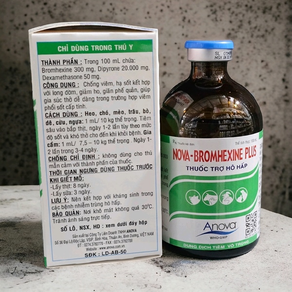 ANOVA BROMHEXIN 100ml - Lọ 100ml - Ảnh 2
