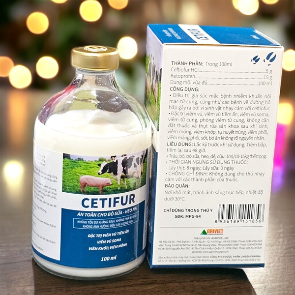 AGRI CEFTIFUR 5% 100ml - Xanh - Chai - Ảnh 3