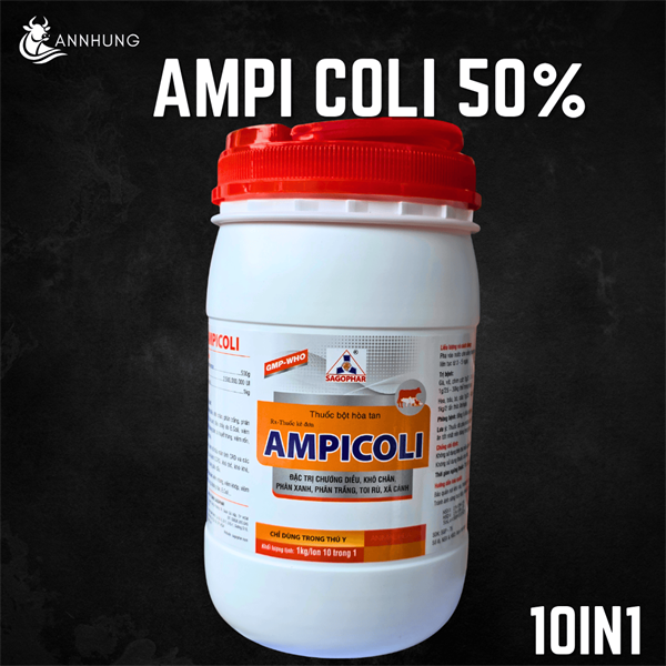SAGOPHAR AMPICOLI (nhãn vàng) 1 Kg - Ampi 50% - Lon 10in1